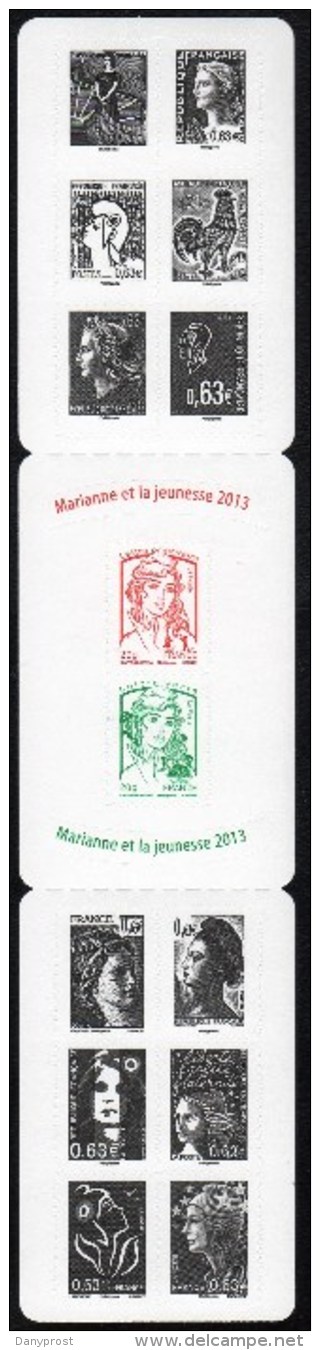 CARNET DE 14 TIMBRES AUTOADHESIFS  N° 1520B  " LA Vè REPUBLIQUE AU FIL DU TIMBRE DE 1959 A 2013 " NEUF - Autres & Non Classés