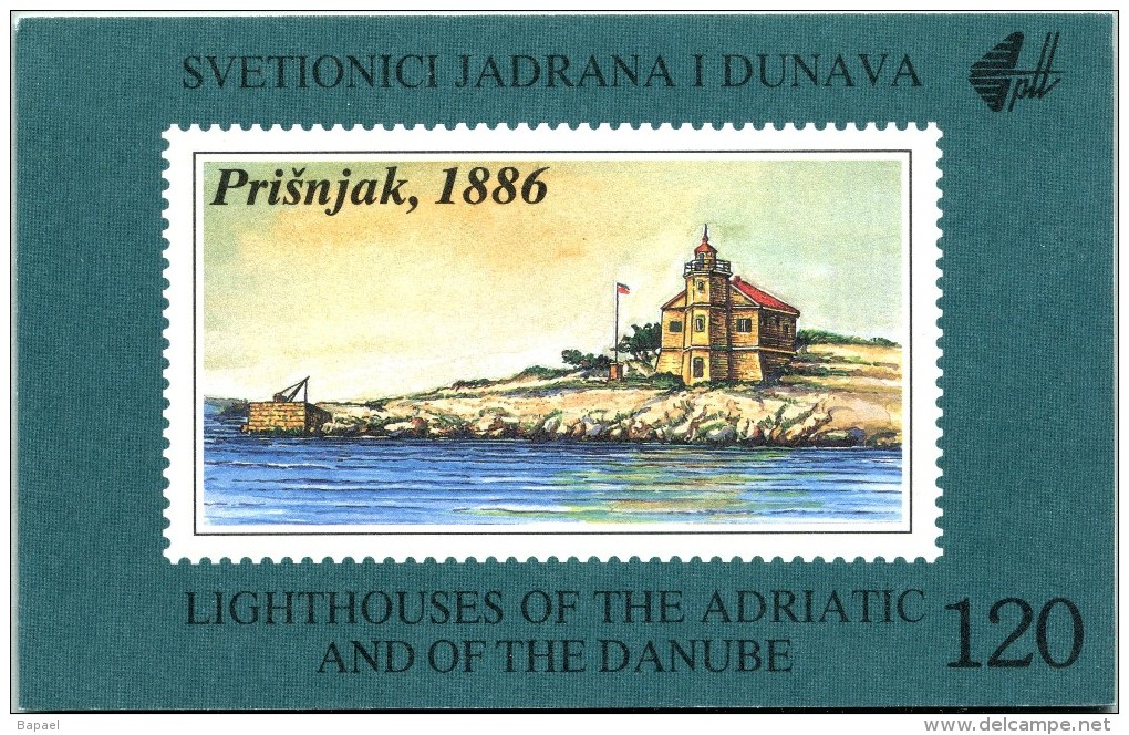 N° Yvert 2354 à 2365 - Carnet De Yougoslavie (1991) (Neuf - **) - Phares De L'Adriatique Et Du Danube - Cuadernillos