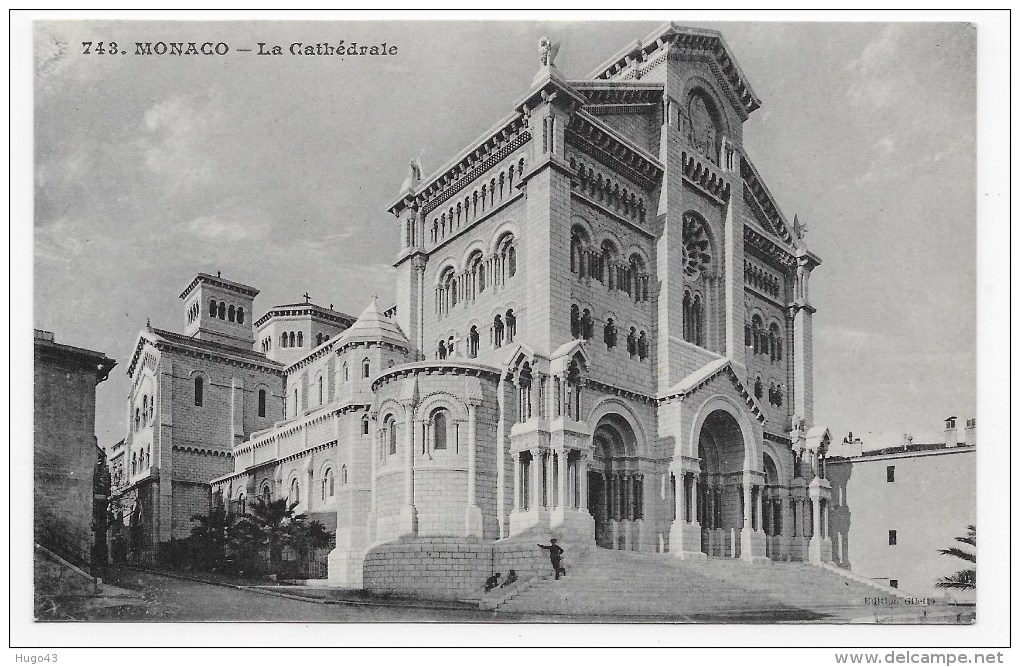 MONACO - N° 743 - LA CATHEDRALE - CPA NON VOYAGEE - Cathédrale Notre-Dame-Immaculée