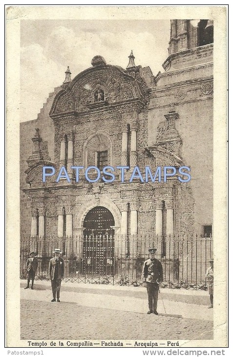 22583 PERU AREQUIPA TEMPLO DE LA COMPAÑIA FACHADA POSTAL POSTCARD - Peru