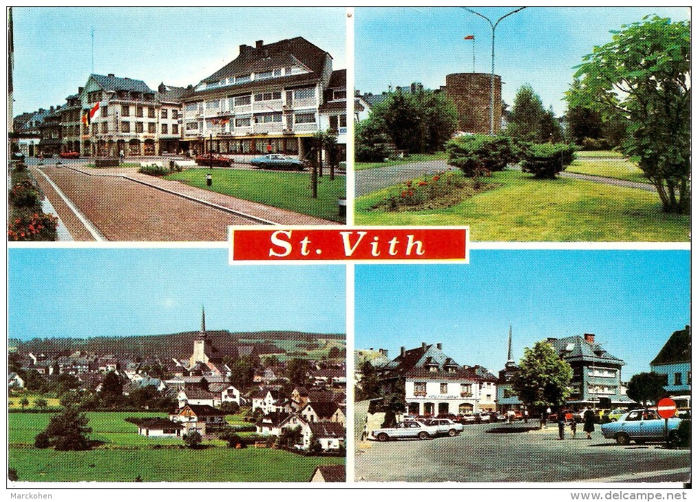 SAINT-VITH (4780) : CPSM MULTIVUES (4 Vues). - Sankt Vith