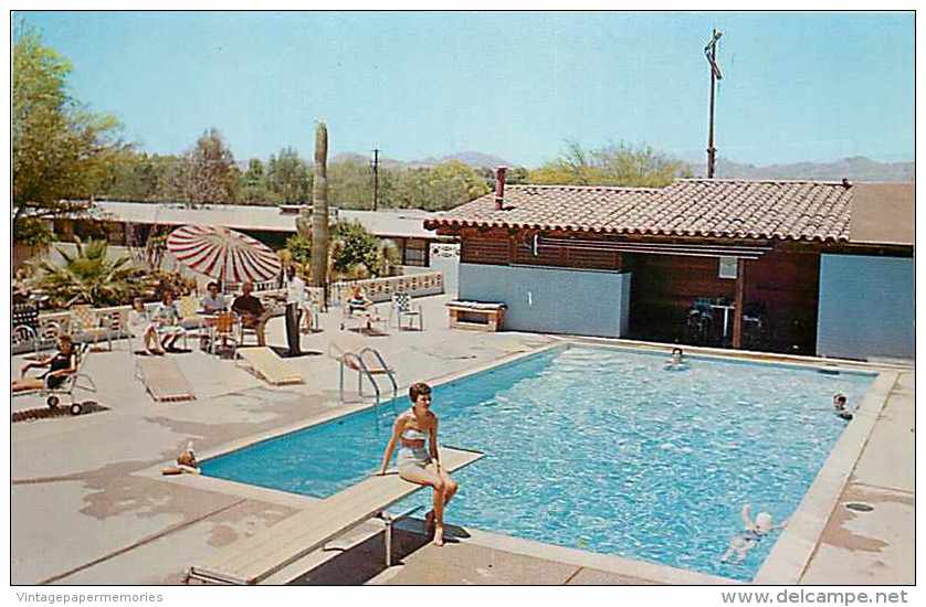 246965-Arizona, Tucson, Ghost Ranch Lodge, Swimming Pool, Tom Reed By Dexter Press No 47453-B - Tucson