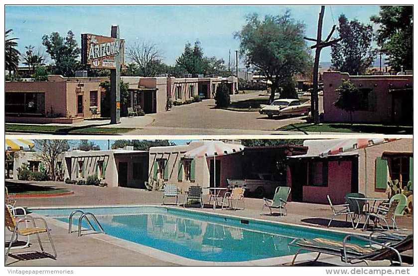 246973-Arizona, Phoenix, Arizona Motel, Swimming Pool, Tom Reed By Dexter Press No 33797-B - Phönix