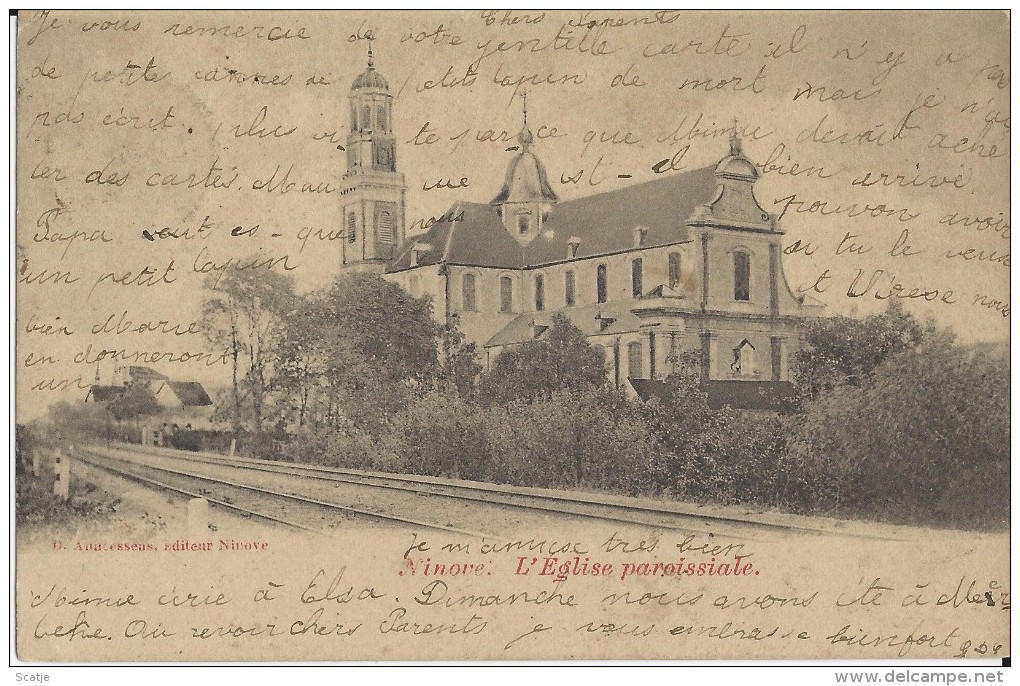 Ninove.   -   L'Eglise Paroissiale.   -   1903  Naar  Ixelles - Ninove