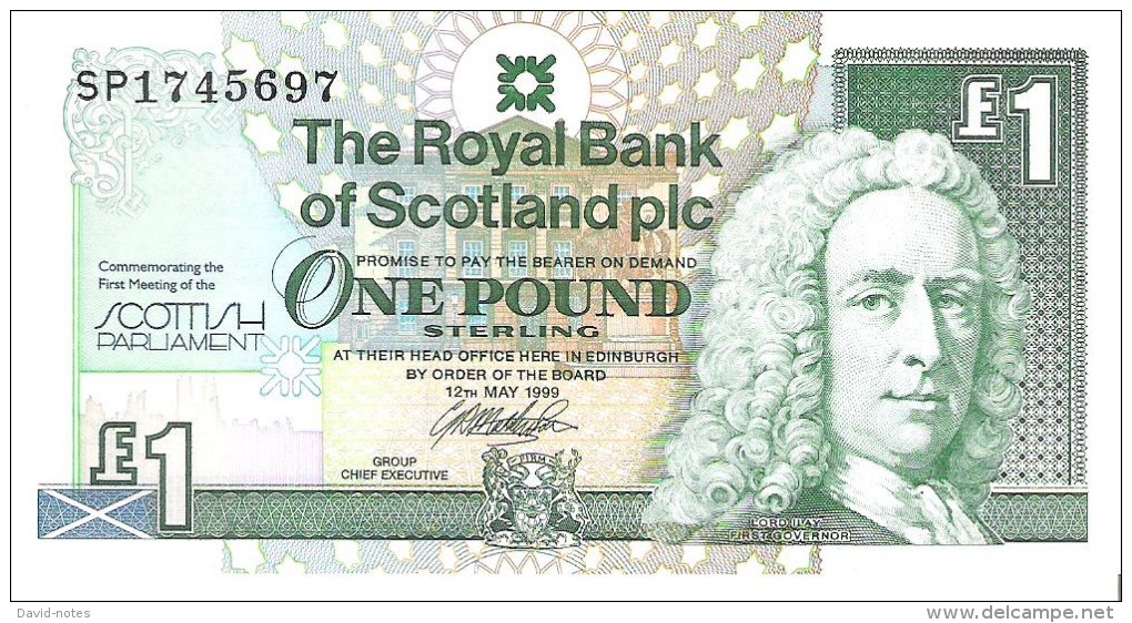 Scotland - Pick 360 - 1 Pound 1999 - Unc - 1 Pound