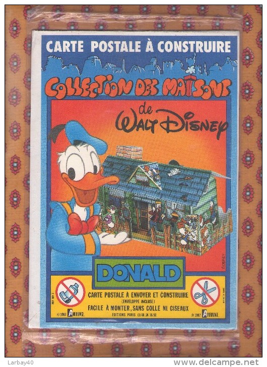 Carte Postale A Construire Collection Des Maisons Walt Disney Donald - Autres & Non Classés