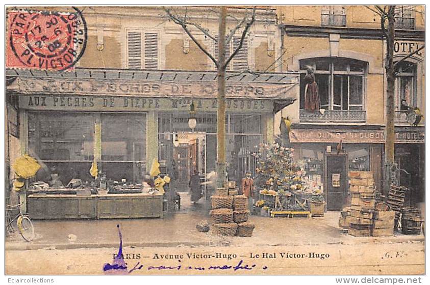 Paris    75016     Le Hall  Victor Hugo .Magasin : Aux Pêches De Dieppe - District 16