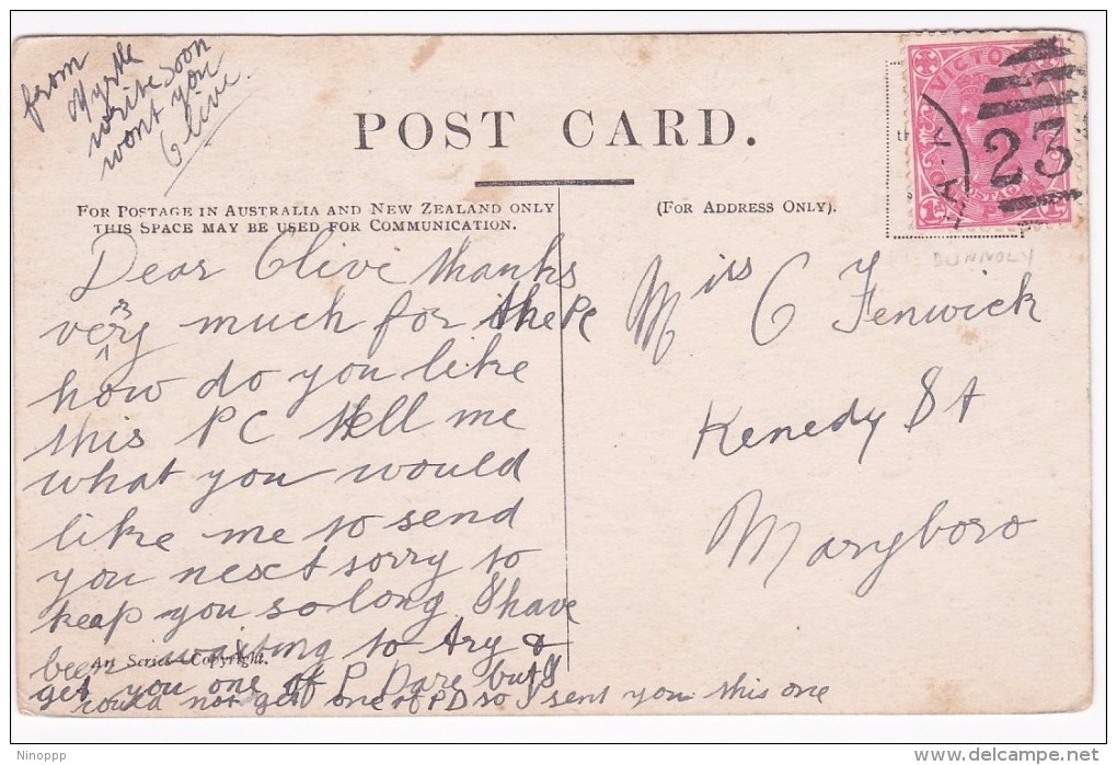 Australia Victoria State 1904 Used Postcard, She Must Suffer To Look Beautiful - Monde