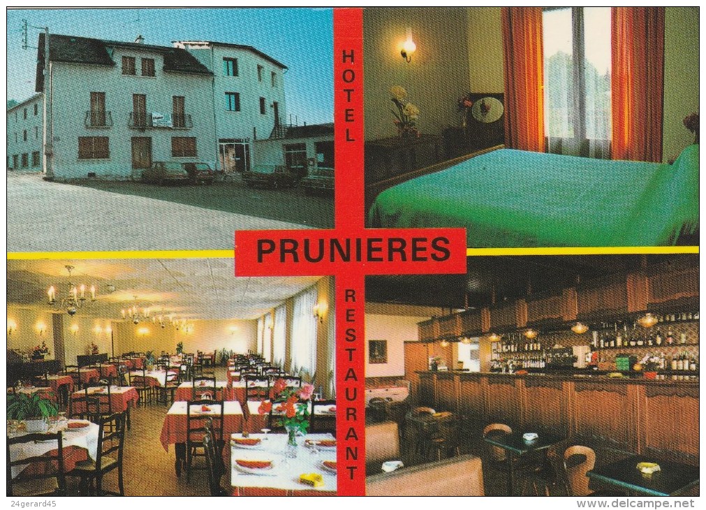 CPM AUMONT AUBRAC (Lozère) - Hôtel Restaurant Prunières 4 Vues - Aumont Aubrac