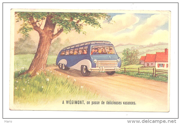 A WEGIMONT, On Passe De Délicieuses Vacances - Soumagne - Autocar, Autobus, Bus (Y204)b177 - Soumagne