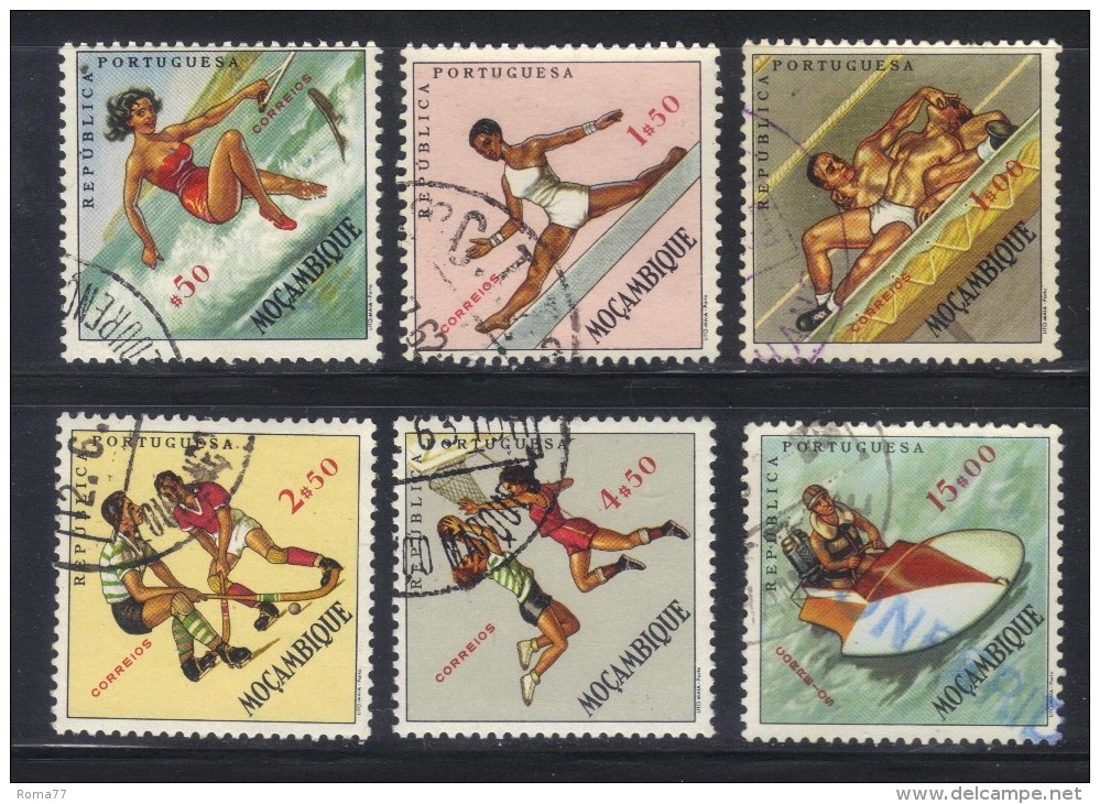 Z697 - MOZAMBICO 1961, Serie 479/84 Usata . - Hockey (su Erba)