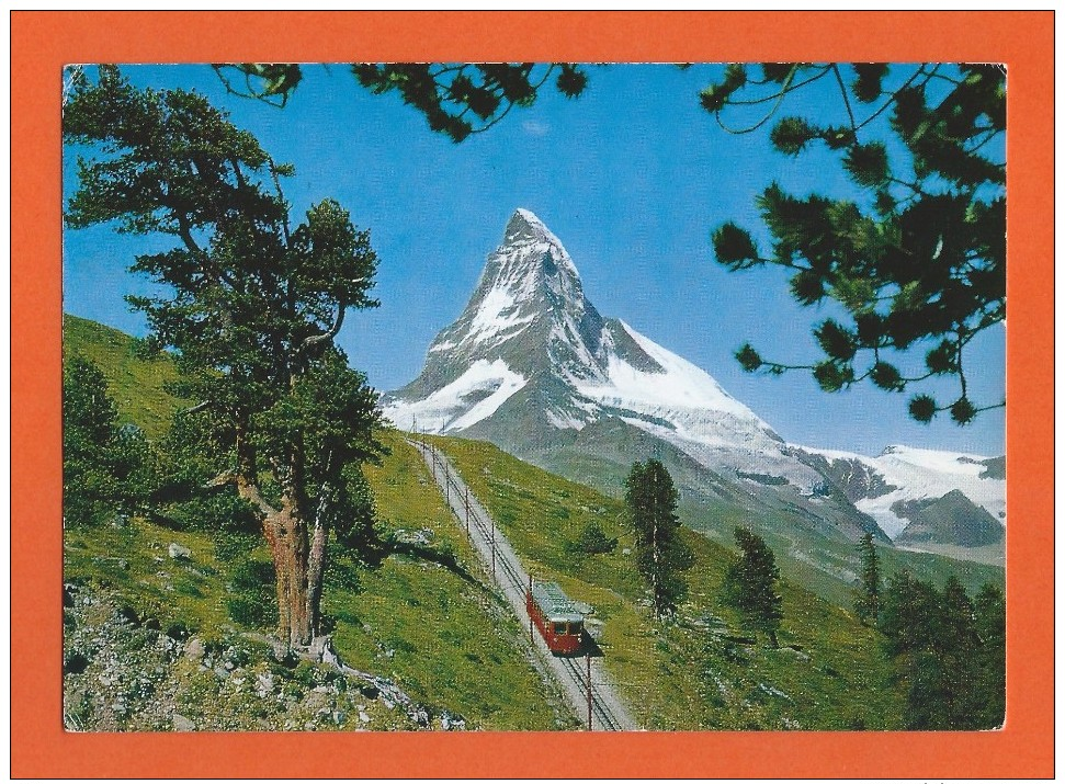 Bahn - Train Chemins De Fer-Die Gornergratbahn Zermatt-Matterhorn -Valais Suisse - Wallis Schweiz - Trains