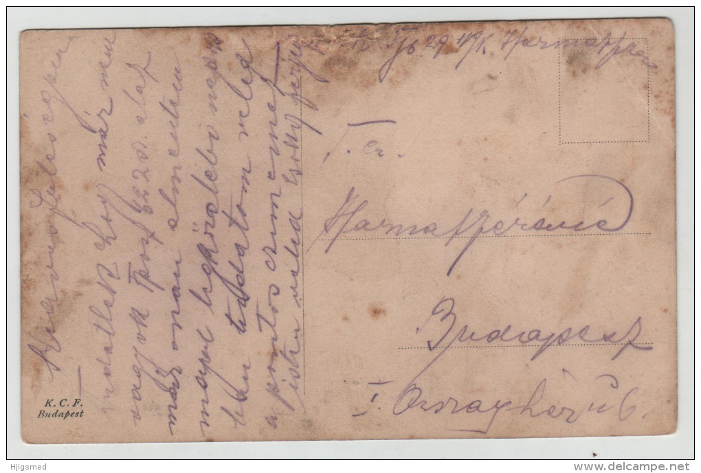 Fencing Escrime Fechten Artist Signed 1910 Hungary Hungarian KCF Post Card Postkarte POSTCARD - Escrime