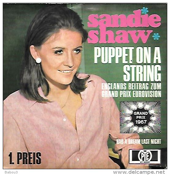 45 TOURS SANDIE SHAW  ** PUPPET ON A STRING - Other - German Music