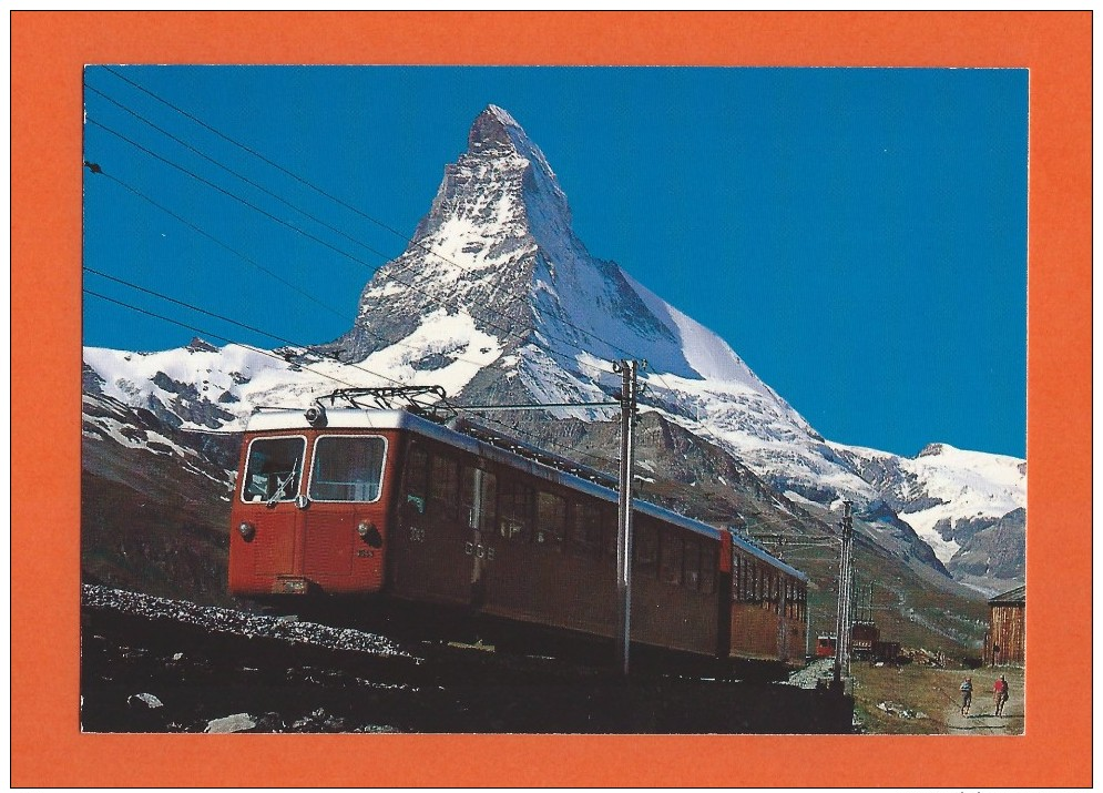 Bahn - Train Chemins De Fer-Zermatt  Gornergratbahn - Valais Suisse - Wallis Schweiz - Eisenbahnen