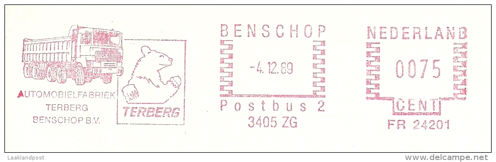 Nice Cut Meter Terberg Automobiel Benschop 4/12/1989 - Vrachtwagens