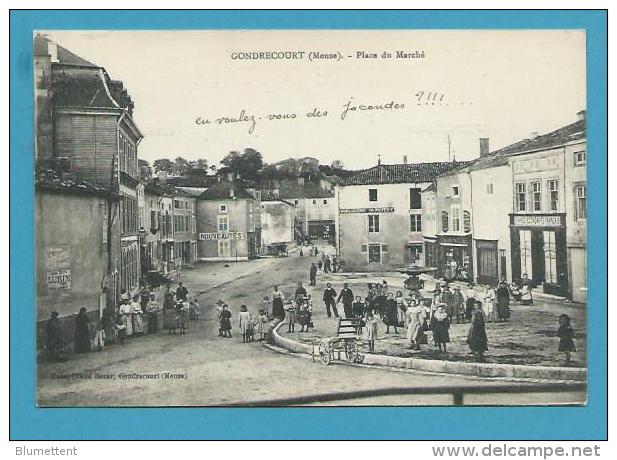 CPA Animée Place Du Marché GONDRECOURT 55 - Gondrecourt Le Chateau