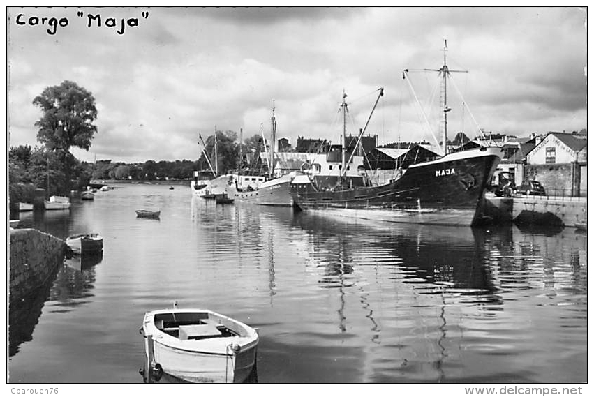 Cpsm Bateau Identifié " Ernst Gier " Quimper 1951 Brement Allemagne - Commercio