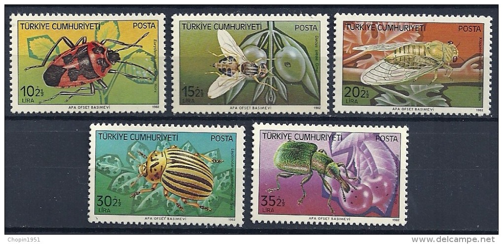 TURQUIE - N° 2370/2374  - NEUFS ** - Unused Stamps