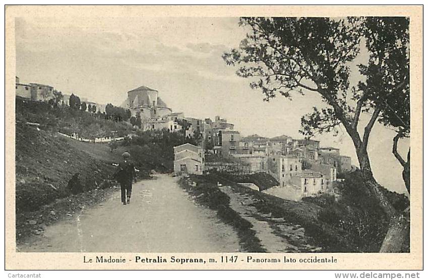 PETRALIA SOPRANA. LE MADONIE - PANORAMA LATO OCCIDENTALE. CARTOLINA ANNI '20 - '30 - Altri & Non Classificati