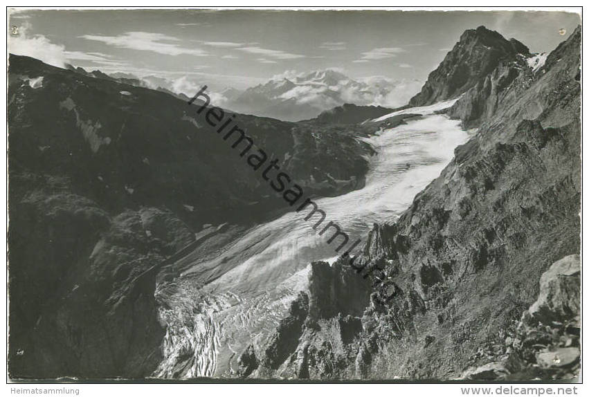 Lötschenpass - Lötschengletscher - Mischabelgruppe - Ferden Rothorn - Foto-AK - Edition E. Gyger Adelboden - Ferden