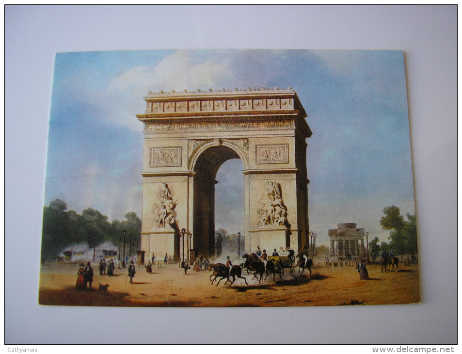 75 - PARIS DU TEMPS JADIS  * L'ARC DE TRIOMPHE DE L'ETOILE ANIME *  DESSIN  ILLUSTRATION - Triumphbogen