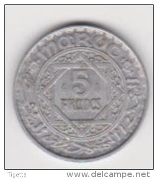 MAROCCO   5 FRANCS  1370 - Marocco