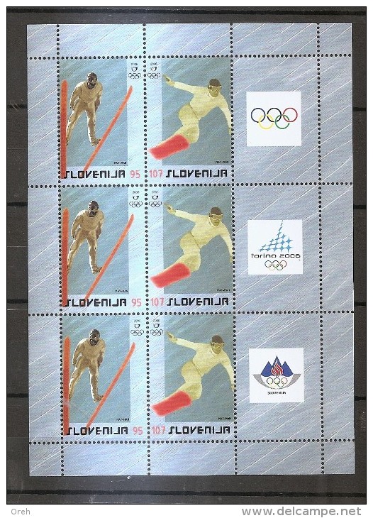 SLOVENIA 2006,OLYMPIC GAMES,MNH,SHEET - Winter 2006: Turin