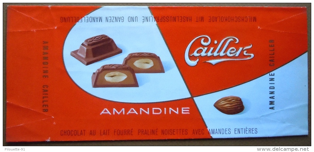 Chocolat Emballage CAILLER AMANDINE - Publicidad