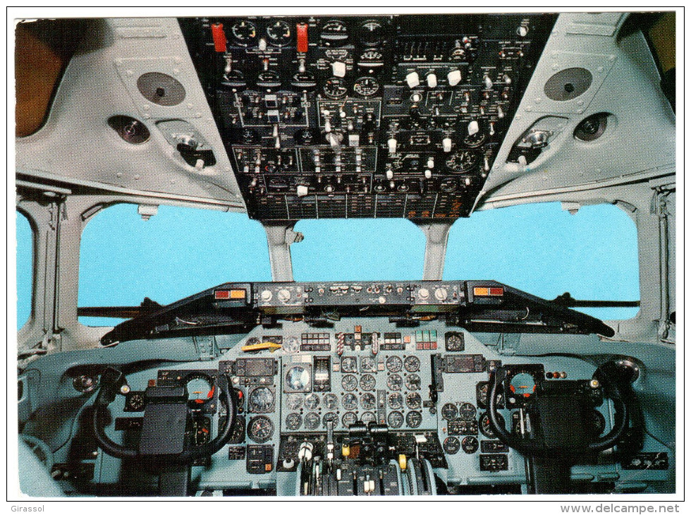 CPM AVION COCKPIT EINER SWISSAIR DC 9 - 1946-....: Moderne