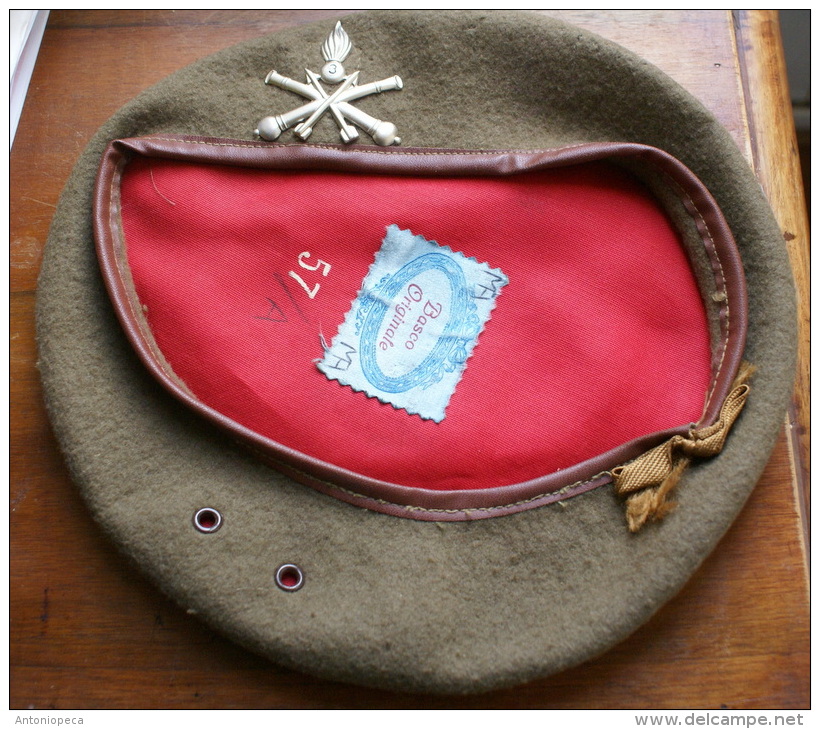 ITALIA - OLD ARMY ARTILLERY  MILITARY CAP - Headpieces, Headdresses