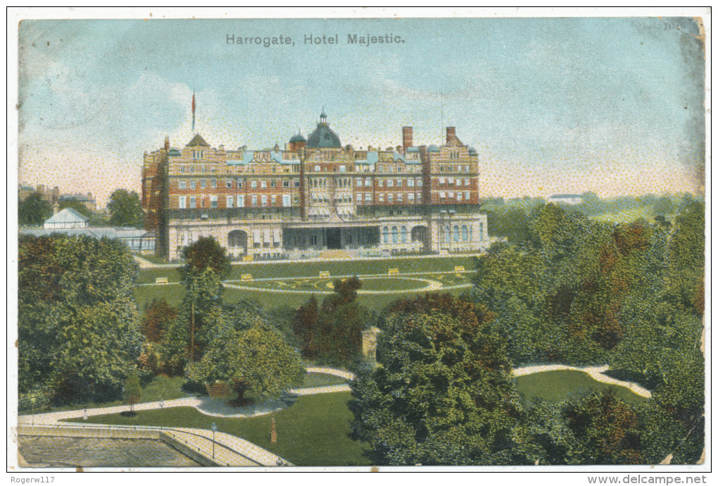 Harrogate, Hotel Majestic, 1904 Postcard - Harrogate