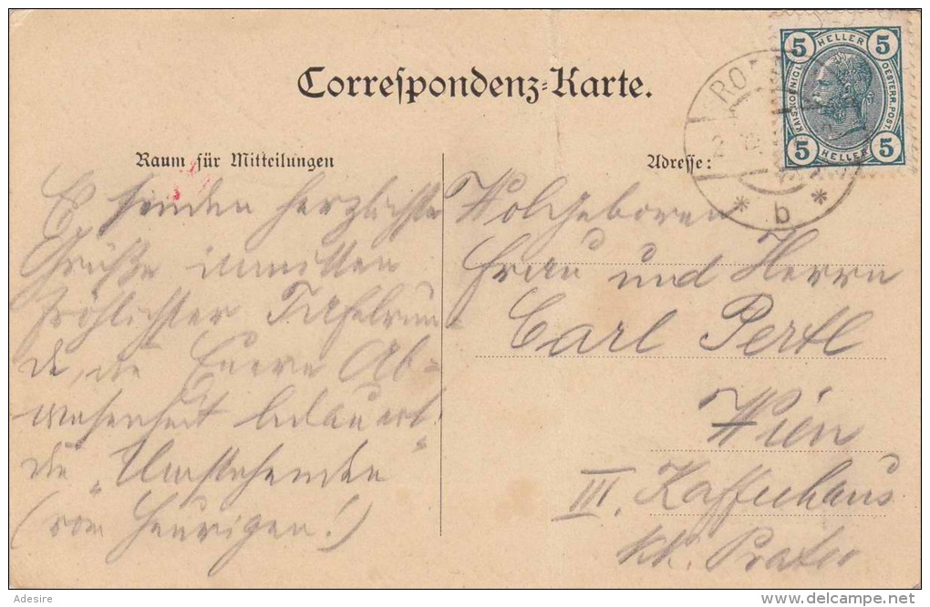 PERCHTOLDSDORF, Karte Gel.1905?, Transportspuren - Perchtoldsdorf