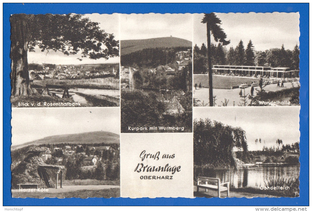 Deutschland; Braunlage Oberharz; Multibildkarte - Braunlage