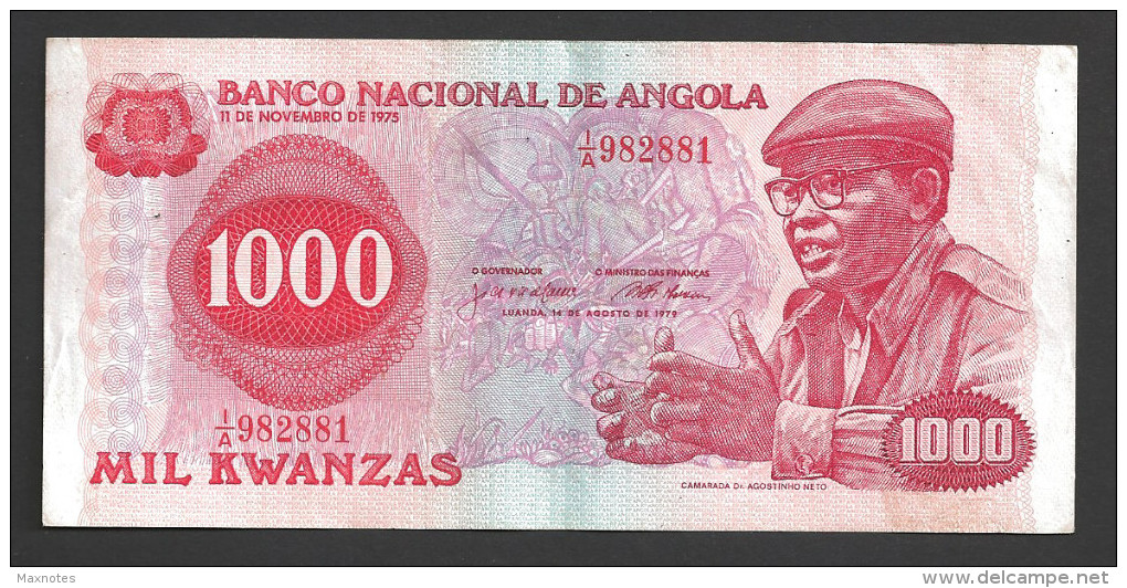 ANGOLA :  1000 Escudos - 1979 - XF -P117 - Angola