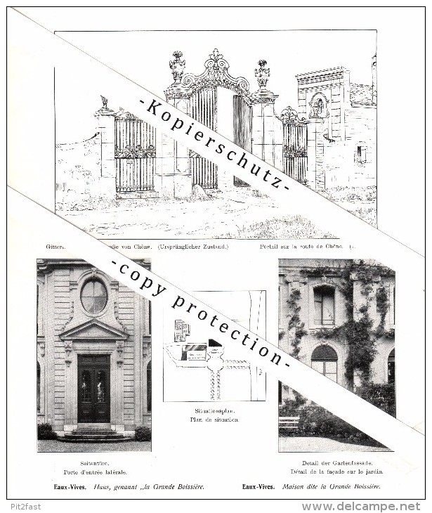 Photographien / Ansichten , 1912 , Saconnex , Bellerive , Lancy , Eaux-Vives , Prospekt , Architektur , Fotos !!! - Lancy