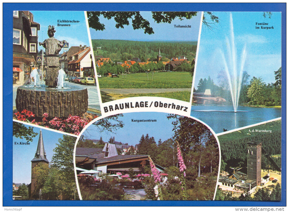 Deutschland; Braunlage Oberharz; Multivuekarte - Braunlage