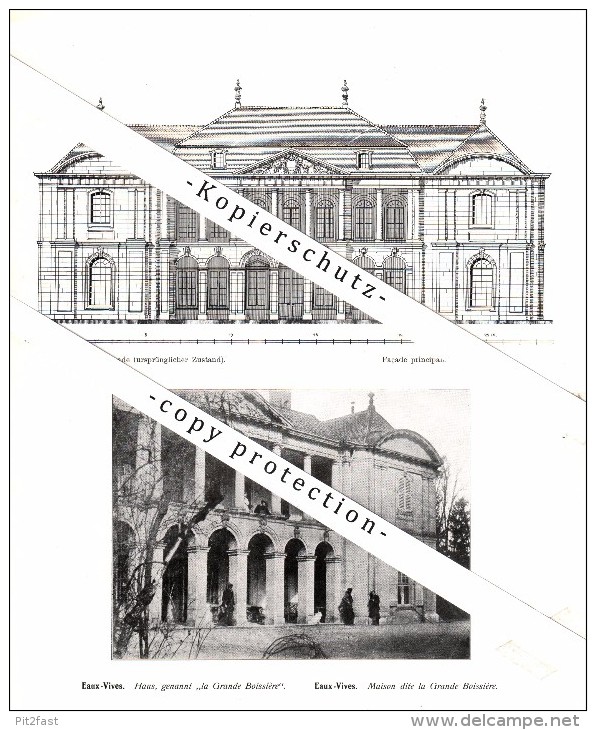 Photographien / Ansichten , 1912 , Eaux-Vives , Prospekt , Architektur , Fotos !!! - Otros & Sin Clasificación