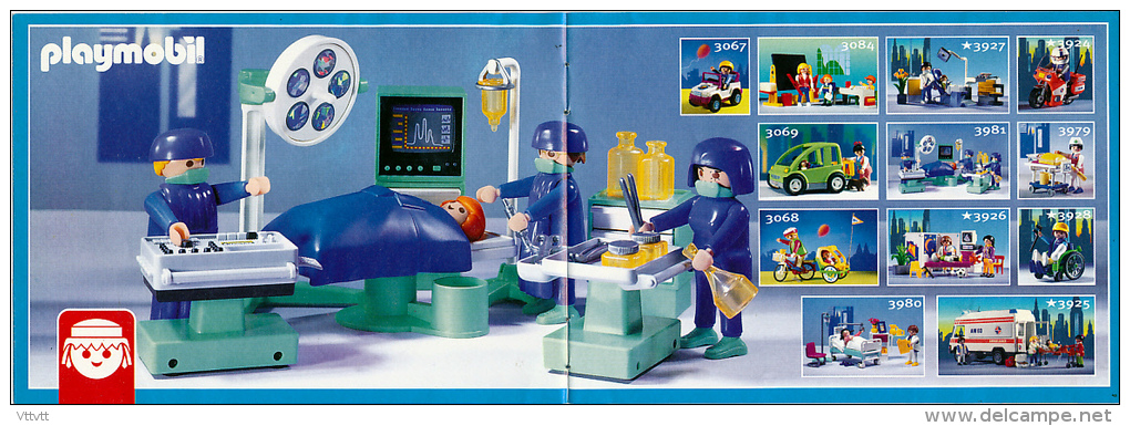 Catalogue PLAYMOBIL (2000) : Police, Pompiers, Hopital, Station Service, Travaux Publics, Western, Chateaux... - Playmobil