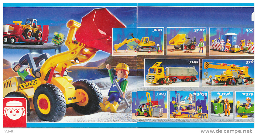 Catalogue PLAYMOBIL (2000) : Police, Pompiers, Hopital, Station service, Travaux publics, Western, Chateaux...