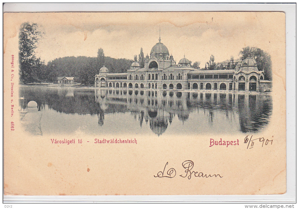 BUDAPEST - PALAIS - DOS UNIQUE - 1.02.1901 - - Hongrie