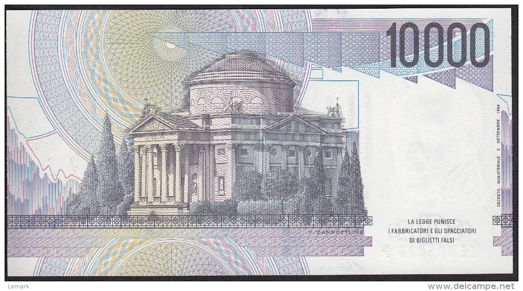 Italy 10000 Lire 1984 P112b UNC - 10.000 Lire