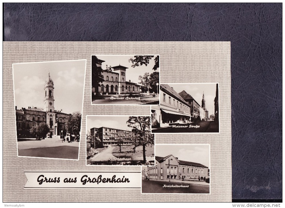 DDR Nach 64: Ansichtskarte Mit 5 Ansichten Von GROßENHEIN Mit Tagesstempel Von 1966  Knr: AK - Grossenhain