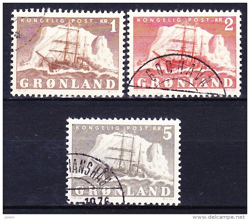 GROENLAND 1950-59 YT N° 25 à 27 Obl. - Used Stamps