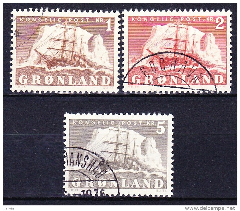 GROENLAND 1950-59 YT N° 25 à 27 Obl. - Usados