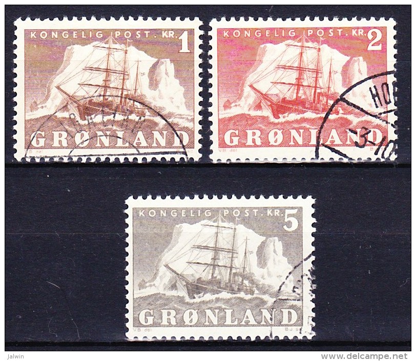 GROENLAND 1950-59 YT N° 25 à 27 Obl. - Usados