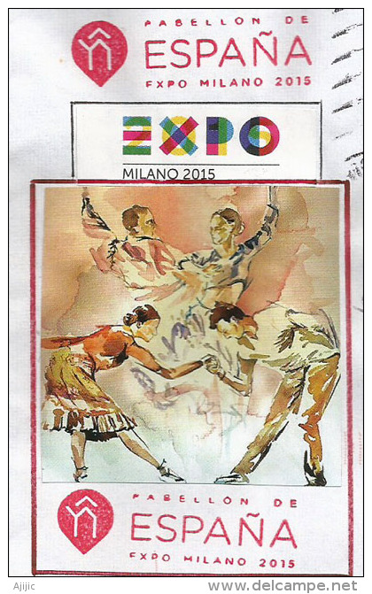 UNIVERSAL EXPO MILANO 2015. SPAIN/ESPAÑA.letter From The Spanish Pavilion,with Official Stamp Of The EXPO - 2015 – Milan (Italie)