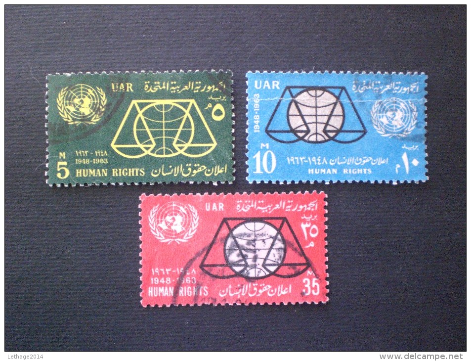 STAMPS EGITTO U.A.R 1963 The 15th Anniversary Of The Universal Declaration Of Human Rights - Used Stamps
