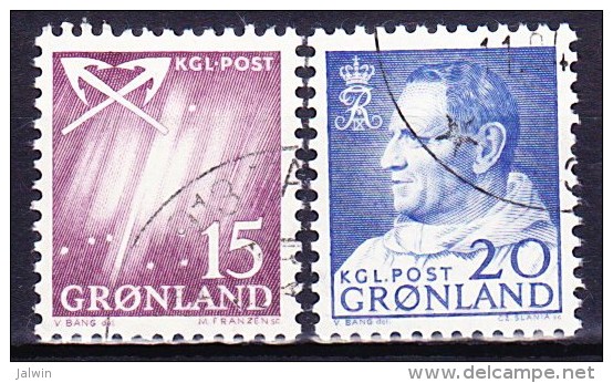 GROENLAND 1963-68 YT N° 40 Et 41 Obl. - Used Stamps