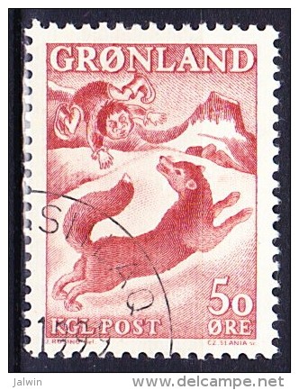 GROENLAND 1966-69 YT N° 56 Obl. - Used Stamps